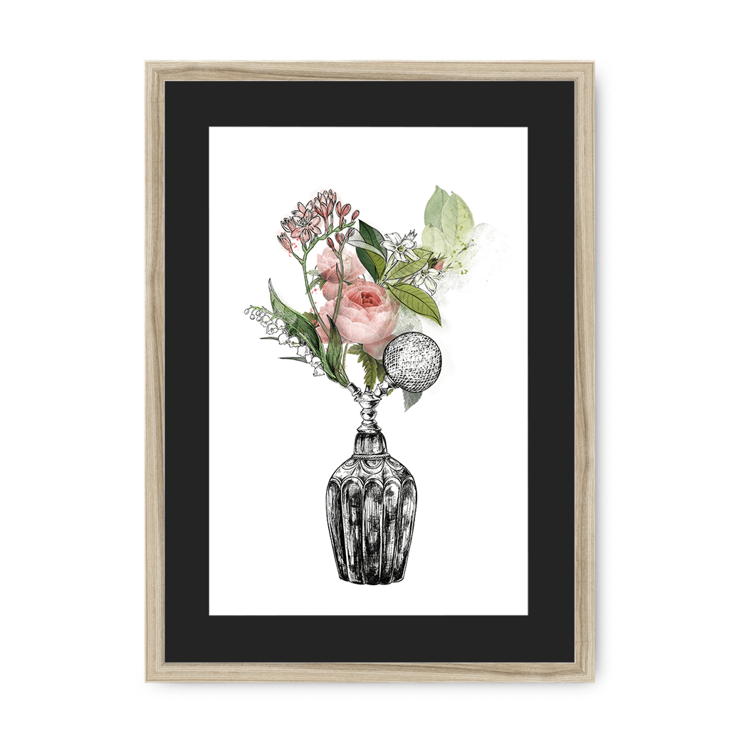 Florale Framed Print Les Parfums A3 (297 X 420 mm) / Natural / Black Mount Framed Print