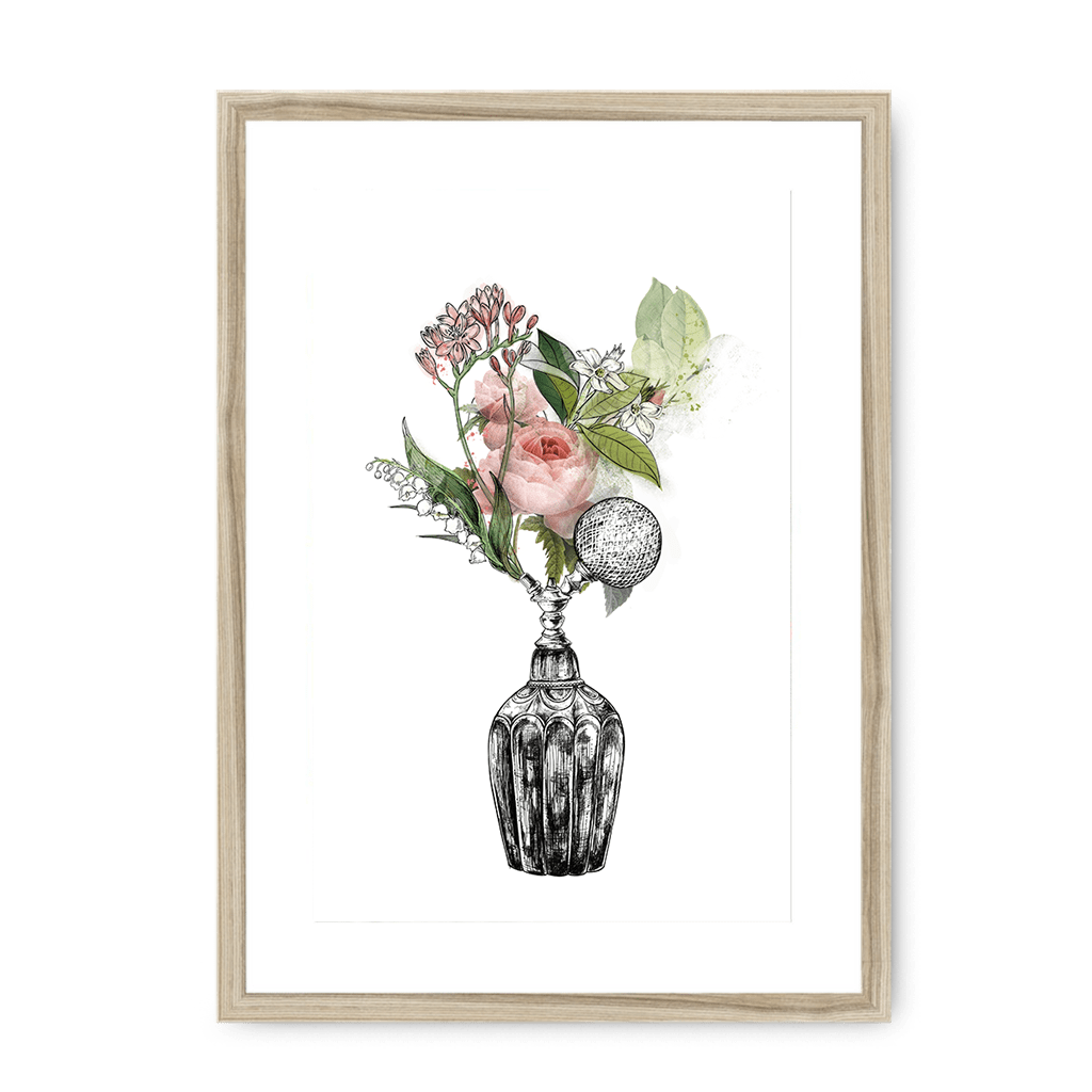 Florale Framed Print Les Parfums A3 (297 X 420 mm) / Natural / White Mount Framed Print