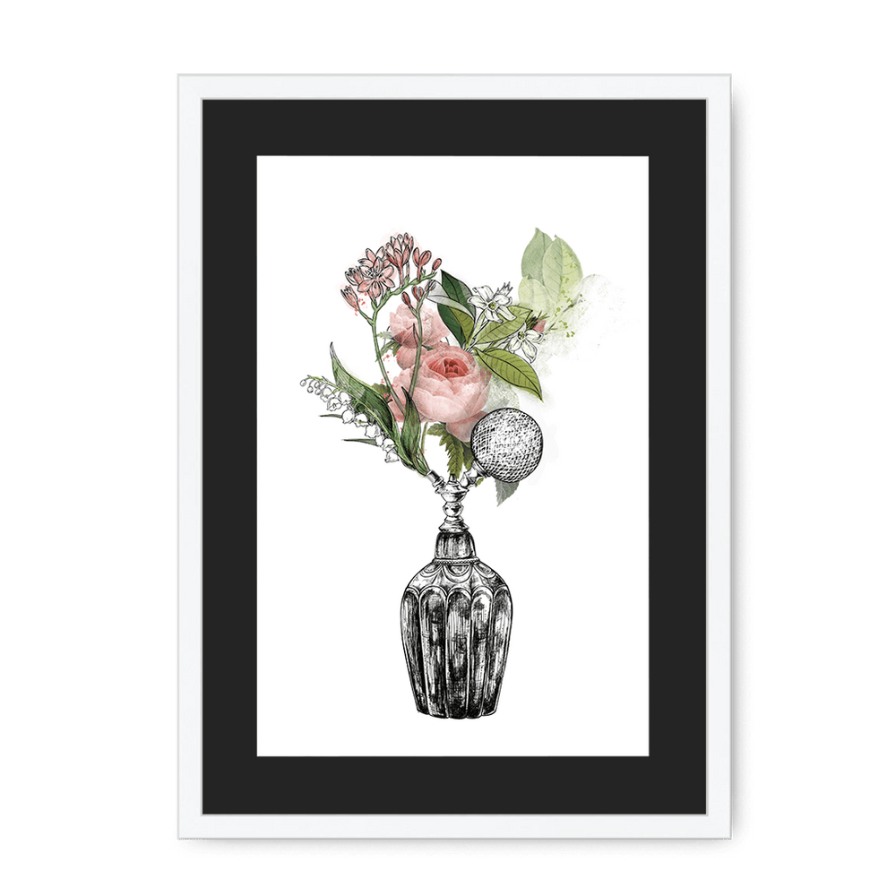 Florale Framed Print Les Parfums A3 (297 X 420 mm) / White / Black Mount Framed Print