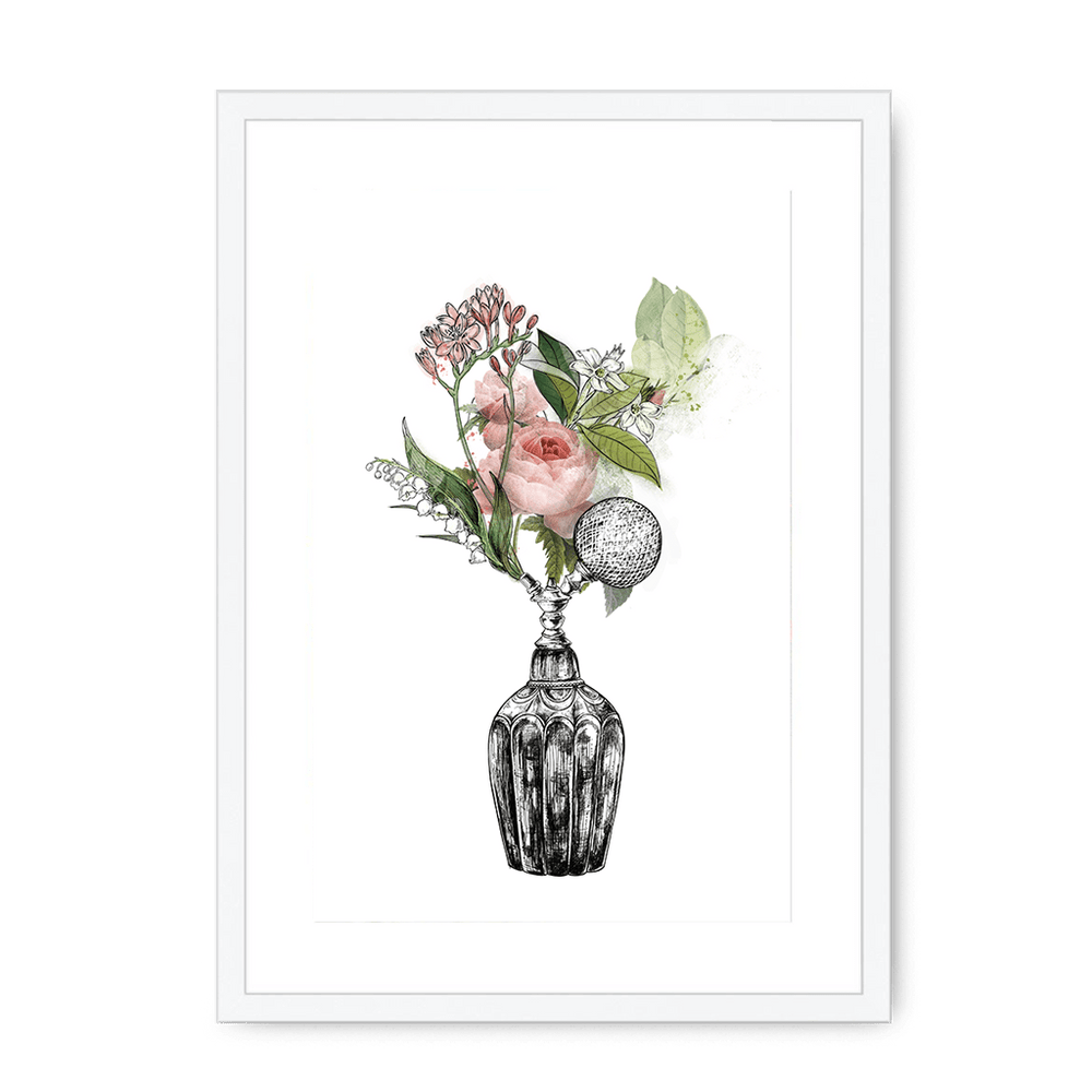 Florale Framed Print Les Parfums A3 (297 X 420 mm) / White / White Mount Framed Print