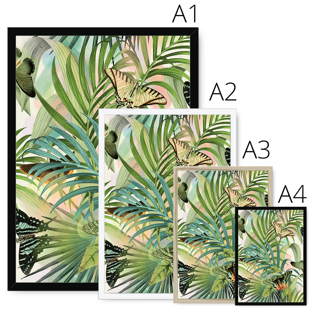 Fluttering Flora Framed Print The Flutterby Effect Framed Print