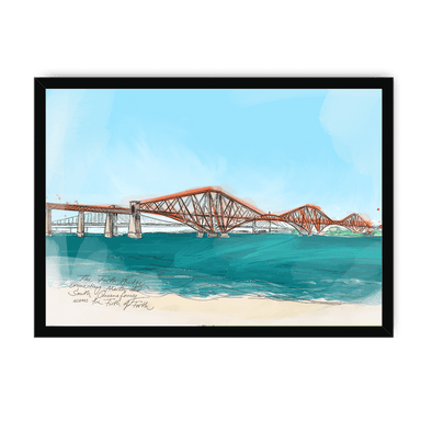 The Forth Bridge Framed Print Essential Edinburgh A3 (297 X 420 mm) / Black / No Mount (All Art) Framed Print