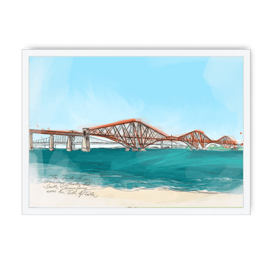 The Forth Bridge Framed Print Essential Edinburgh A3 (297 X 420 mm) / White / No Mount (All Art) Framed Print