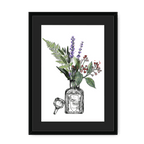 Fougere Framed Print Les Parfums A3 (297 X 420 mm) / Black / Black Mount Framed Print
