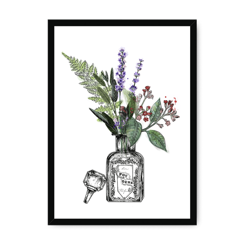 Fougere Framed Print Les Parfums A3 (297 X 420 mm) / Black / No Mount (All Art) Framed Print