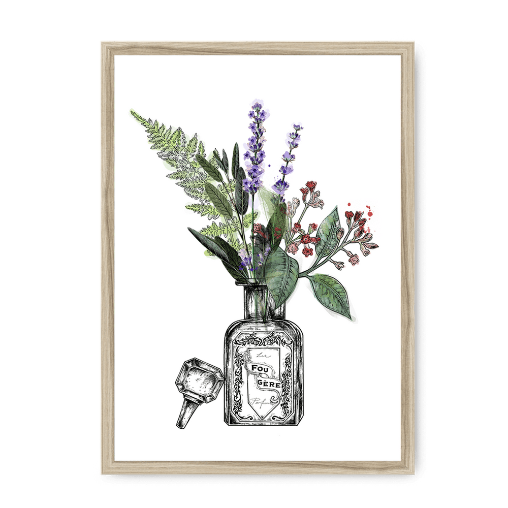 Fougere Framed Print Les Parfums A3 (297 X 420 mm) / Natural / No Mount (All Art) Framed Print