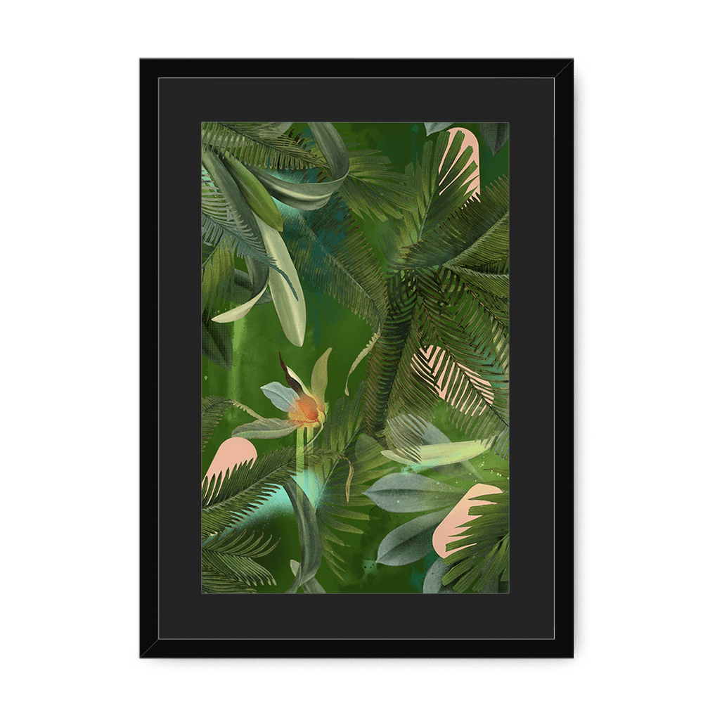 Fougère Fou Framed Print WallFlowers A3 (297 X 420 mm) / Black / Black Mount Framed Print