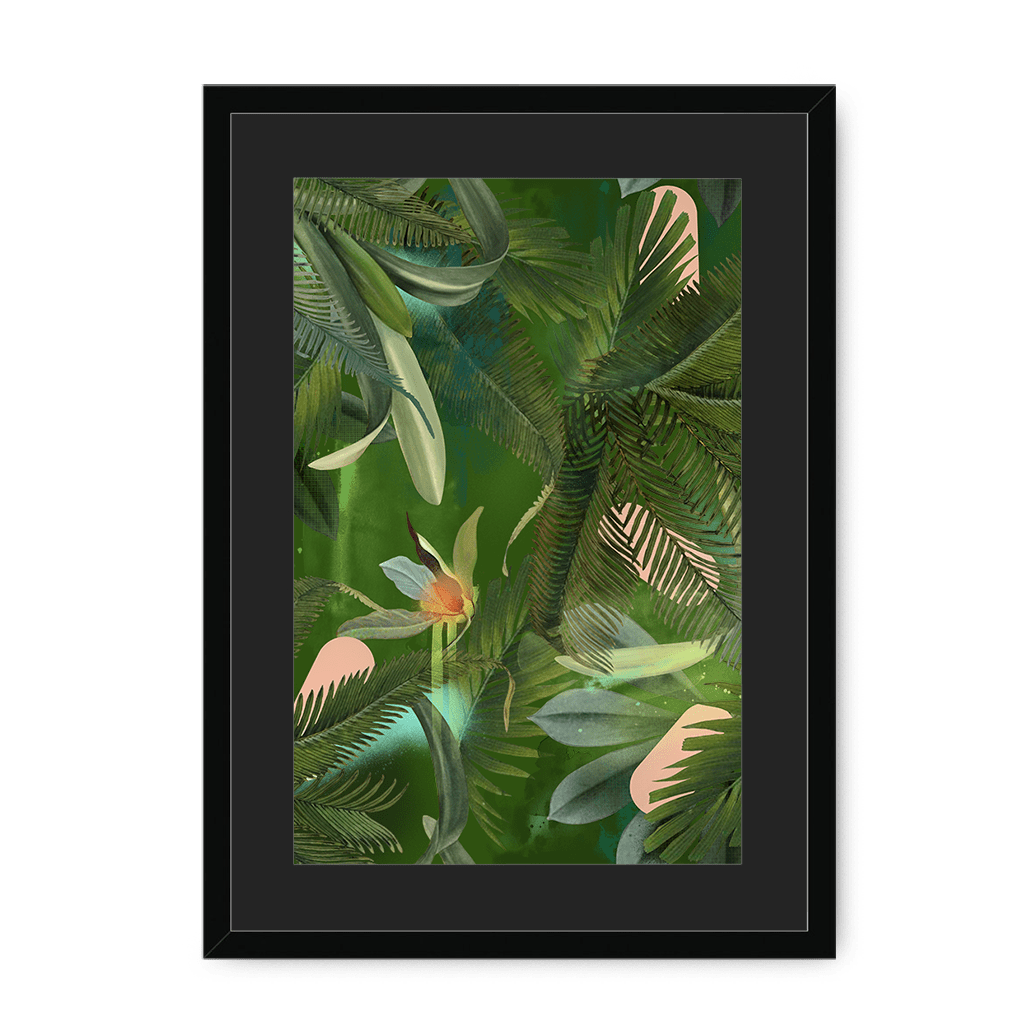 Fougère Fou Framed Print WallFlowers A3 (297 X 420 mm) / Black / Black Mount Framed Print