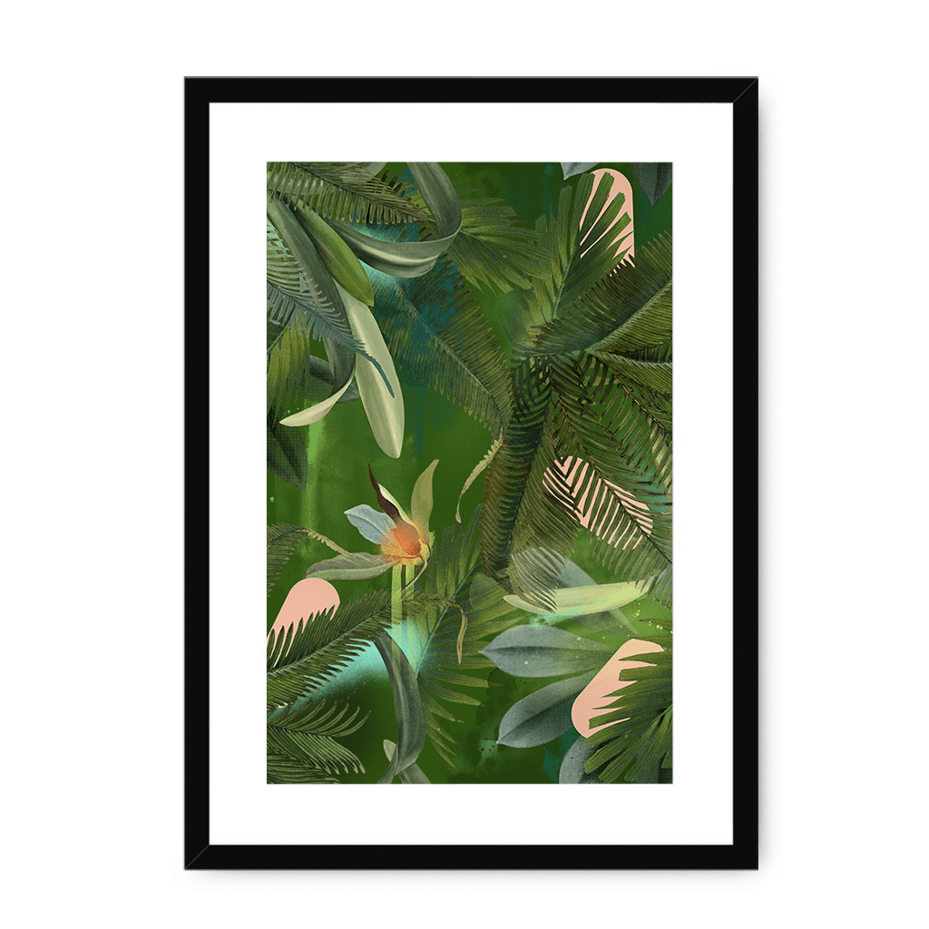 Fougère Fou Framed Print WallFlowers A3 (297 X 420 mm) / Black / White Mount Framed Print