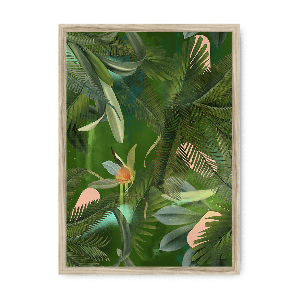 Fougère Fou Framed Print WallFlowers A3 (297 X 420 mm) / Natural / No Mount (All Art) Framed Print