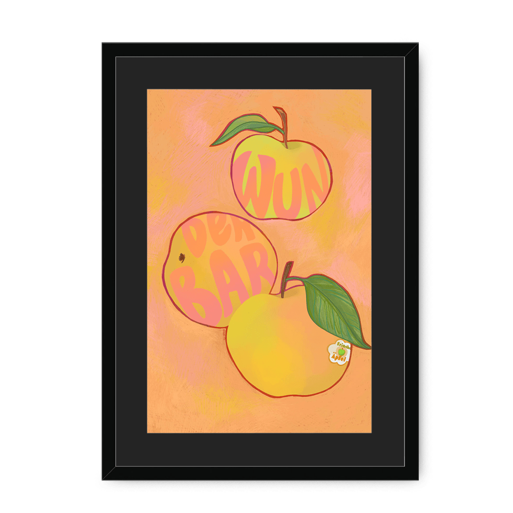 Apfel  Giclée Framed Print Intercontinental Fruitery A3 (297 X 420 mm) / Black / Black Mount Framed Print