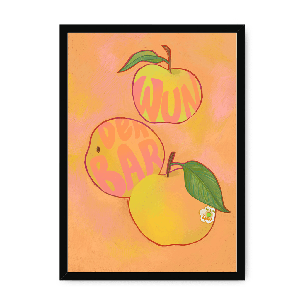 Apfel  Giclée Framed Print Intercontinental Fruitery A3 (297 X 420 mm) / Black / No Mount (All Art) Framed Print