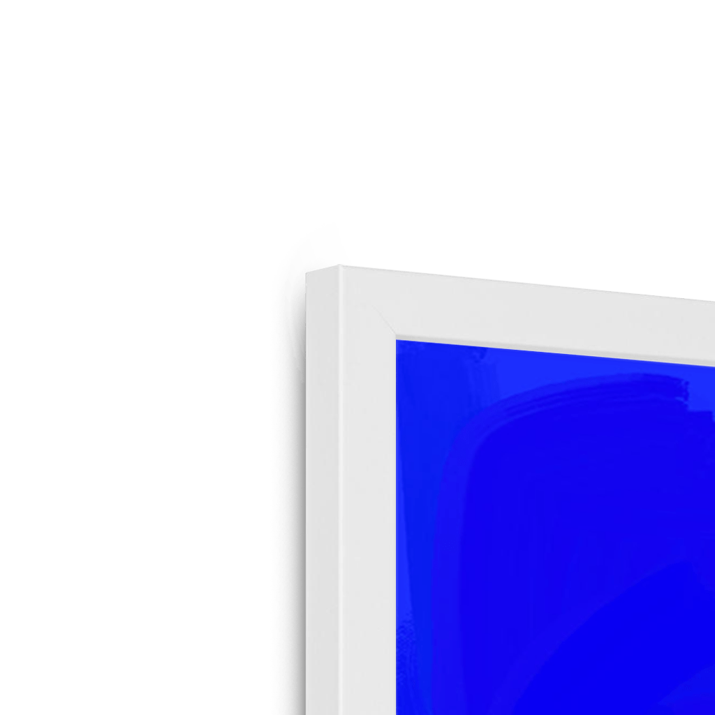 Fruitery Totem Blue Framed Print Intercontinental Fruitery Framed Print