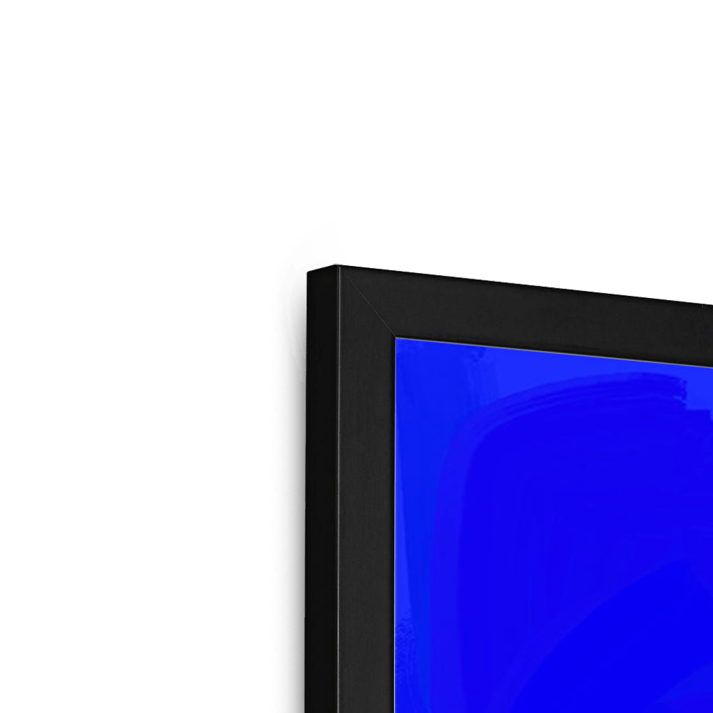 Fruitery Totem Blue Framed Print Intercontinental Fruitery Framed Print