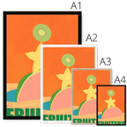 Fruitery Totem Green Framed Print Intercontinental Fruitery Framed Print