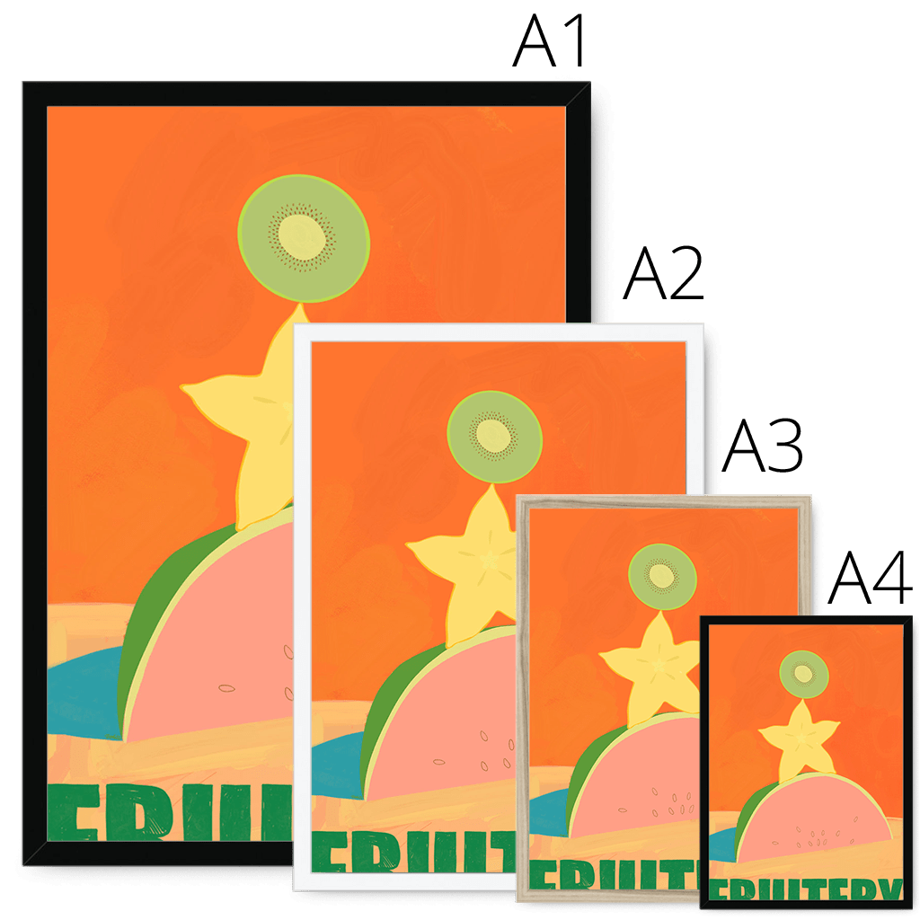 Fruitery Totem Green Framed Print Intercontinental Fruitery Framed Print