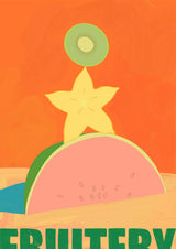 Fruitery Totem Green Giclée Art Print