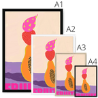 Fruitery Totem Pink Framed Print Intercontinental Fruitery Framed Print