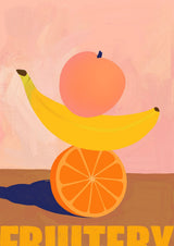Fruitery Totem Yellow Giclée Art Print
