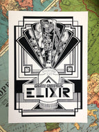 Gin Elixir Giclée Art Print Boozehound Art Print