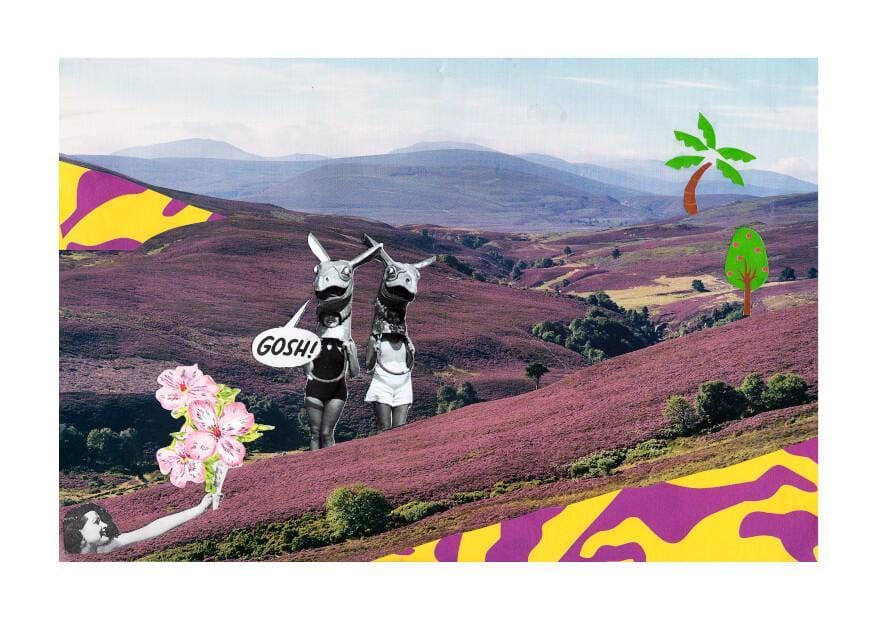 Gosh Collage Matte Art Print Collage Corner Art Print