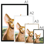 Highland Coo Framed Print Cat Cafe Framed Print