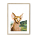 Highland Coo Framed Print Cat Cafe A3 (297 X 420 mm) / Natural / White Mount Framed Print