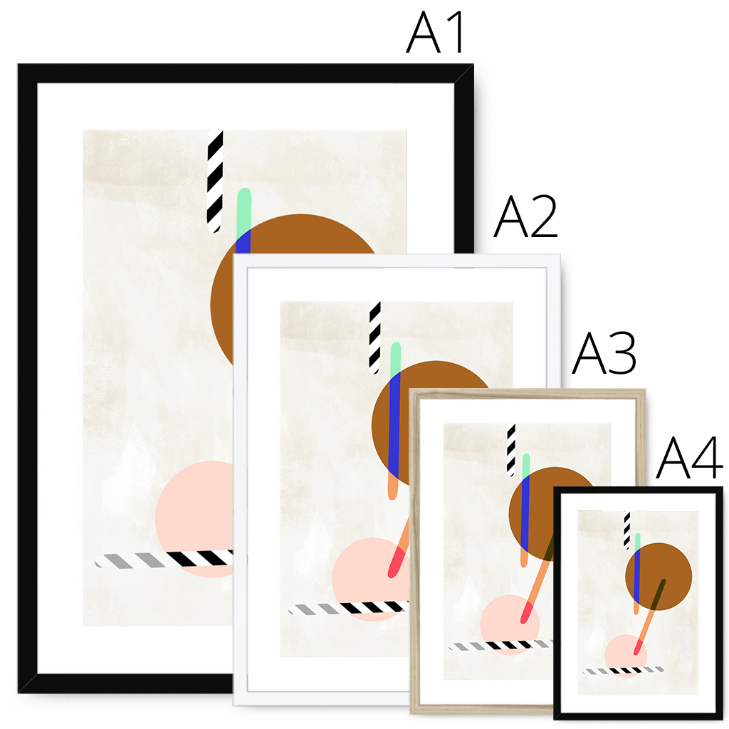 Ichi Framed & Mounted Print Movements Mounted Print