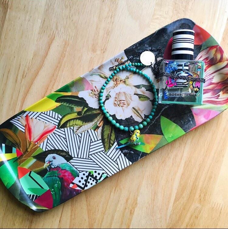 Tropical Collage Cocktail or Sandwich Tray Trays by diedododa Melamine Tray