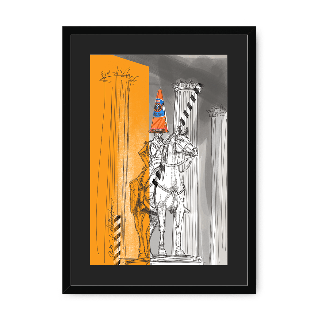 Duke Of Wellington Framed Print Glasgow Kisses A3 (297 X 420 mm) / Black / Black Mount Framed Print