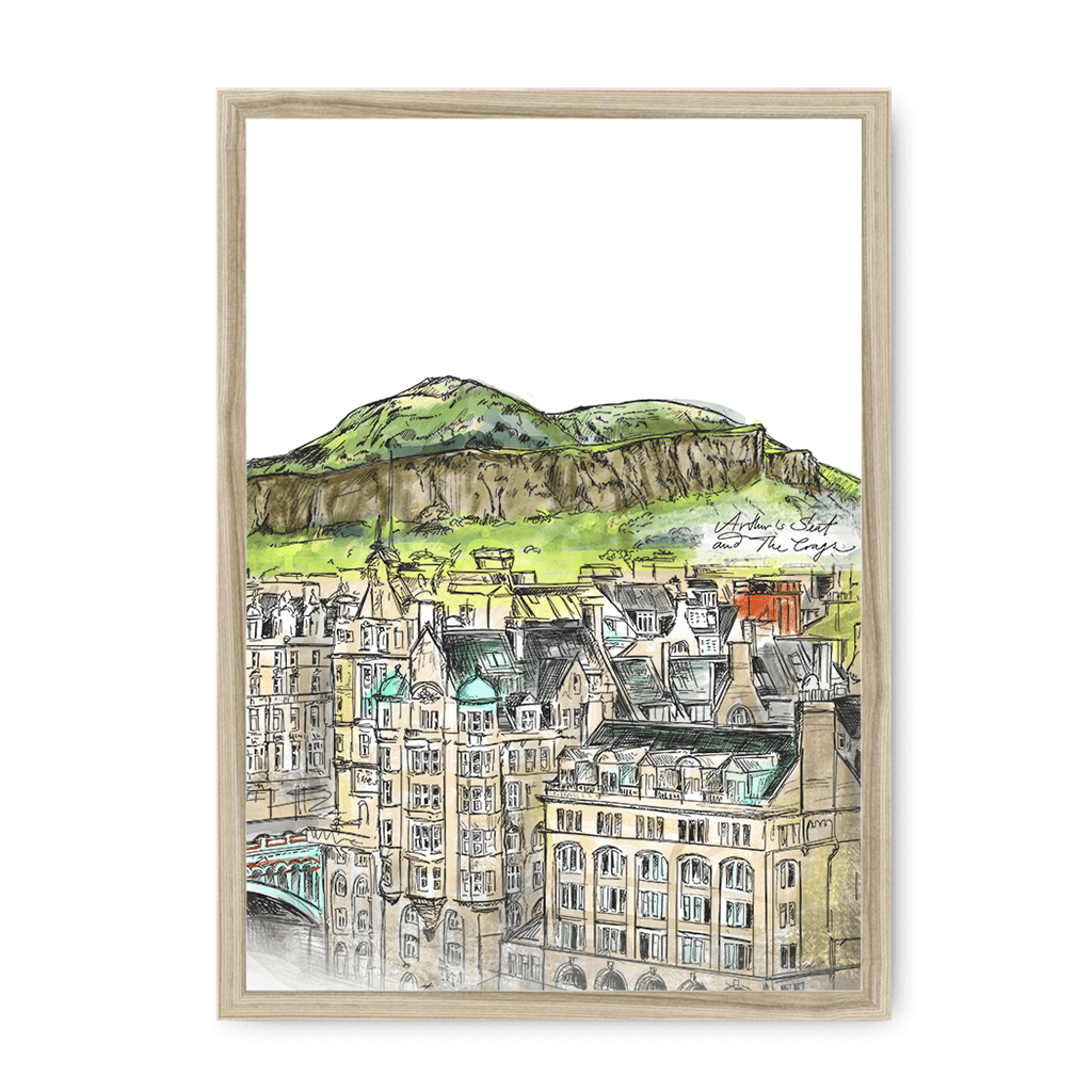 Arthurs Seat & The Crags Framed Print Essential Edinburgh A3 (297 X 420 mm) / Natural / No Mount (All Art) Framed Print