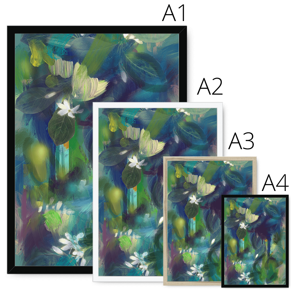 Indigo Dawn Framed Print Wallflowers Framed Print