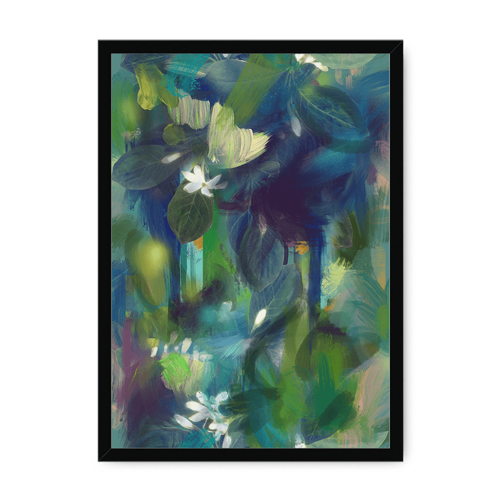Indigo Dawn Framed Print Wallflowers A3 (297 X 420 mm) / Black / No Mount (All Art) Framed Print