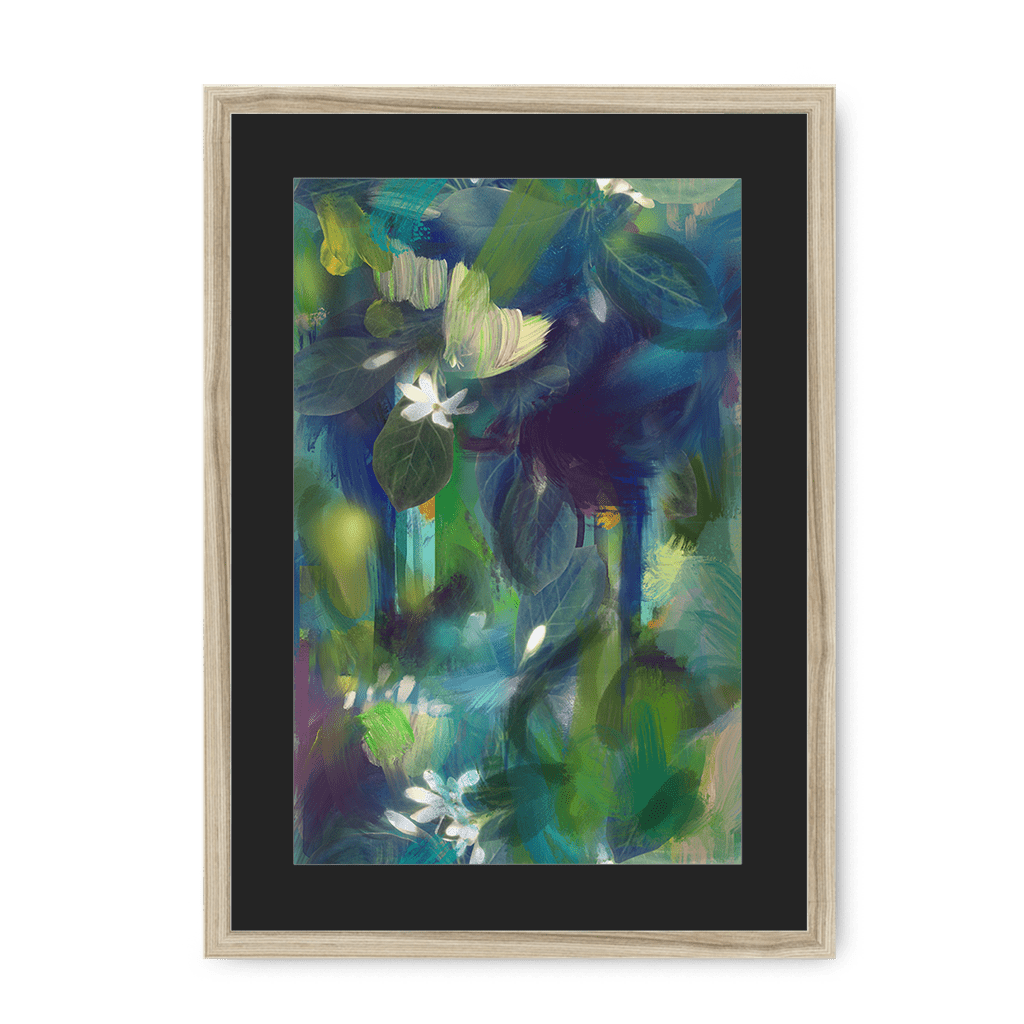 Indigo Dawn Framed Print Wallflowers A3 (297 X 420 mm) / Natural / Black Mount Framed Print