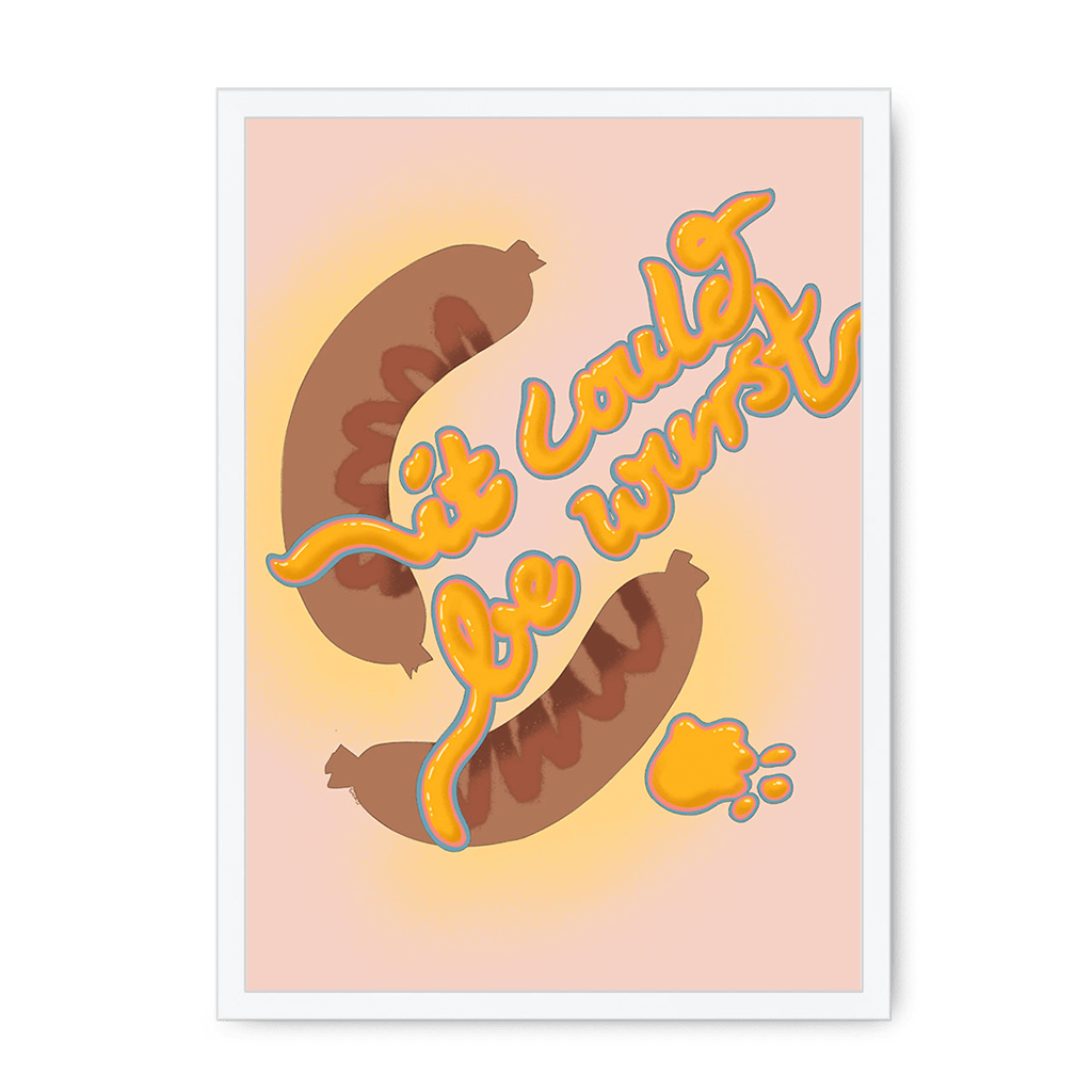 It Could Be Wurst Framed Print Favourite Things A3 (297 X 420 mm) / White / No Mount (All Art) Framed Print