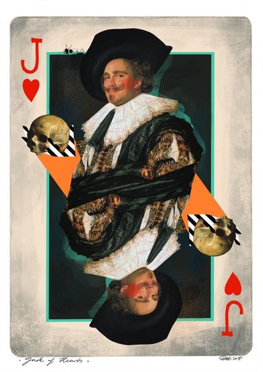 Jack Of Hearts Matte Art Print Game Face Art Print