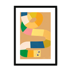 Jellysnakes Lemon Twist Framed Print Jellysnakes A3 (297 X 420 mm) / Black / White Mount Framed Print