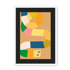 Jellysnakes Lemon Twist Framed Print Jellysnakes A3 (297 X 420 mm) / White / Black Mount Framed Print