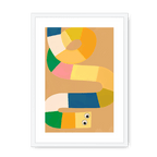 Jellysnakes Lemon Twist Framed Print Jellysnakes A3 (297 X 420 mm) / White / White Mount Framed Print