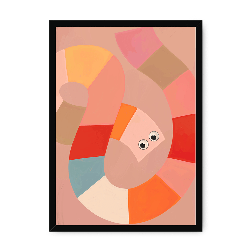 Jellysnakes Strawberry Framed Print Jellysnakes A3 (297 X 420 mm) / Black / No Mount (All Art) Framed Print