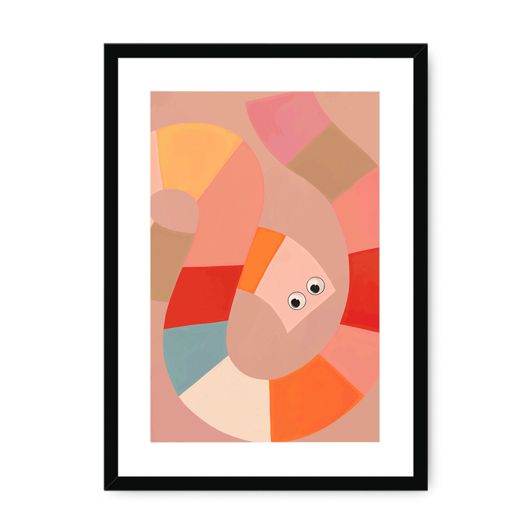 Jellysnakes Strawberry Framed Print Jellysnakes A3 (297 X 420 mm) / Black / White Mount Framed Print