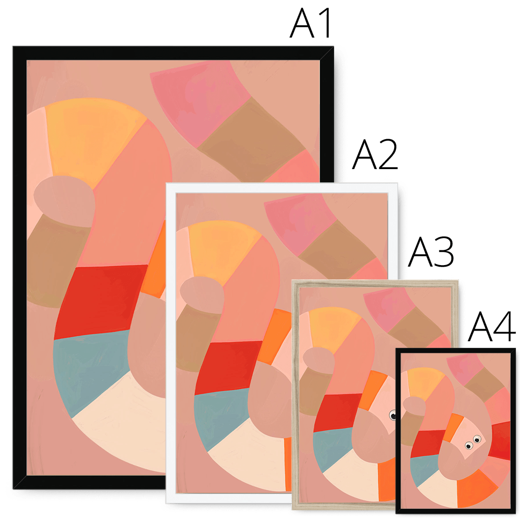 Jellysnakes Strawberry Framed Print Jellysnakes Framed Print