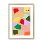 Jellysnakes Tropical Tang Framed Print Jellysnakes A3 (297 X 420 mm) / Natural / White Mount Framed Print