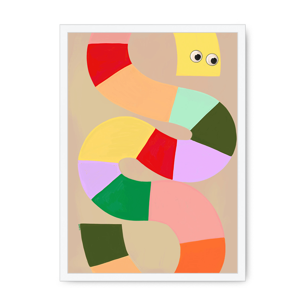 Jellysnakes Tropical Tang Framed Print Jellysnakes A3 (297 X 420 mm) / White / No Mount (All Art) Framed Print