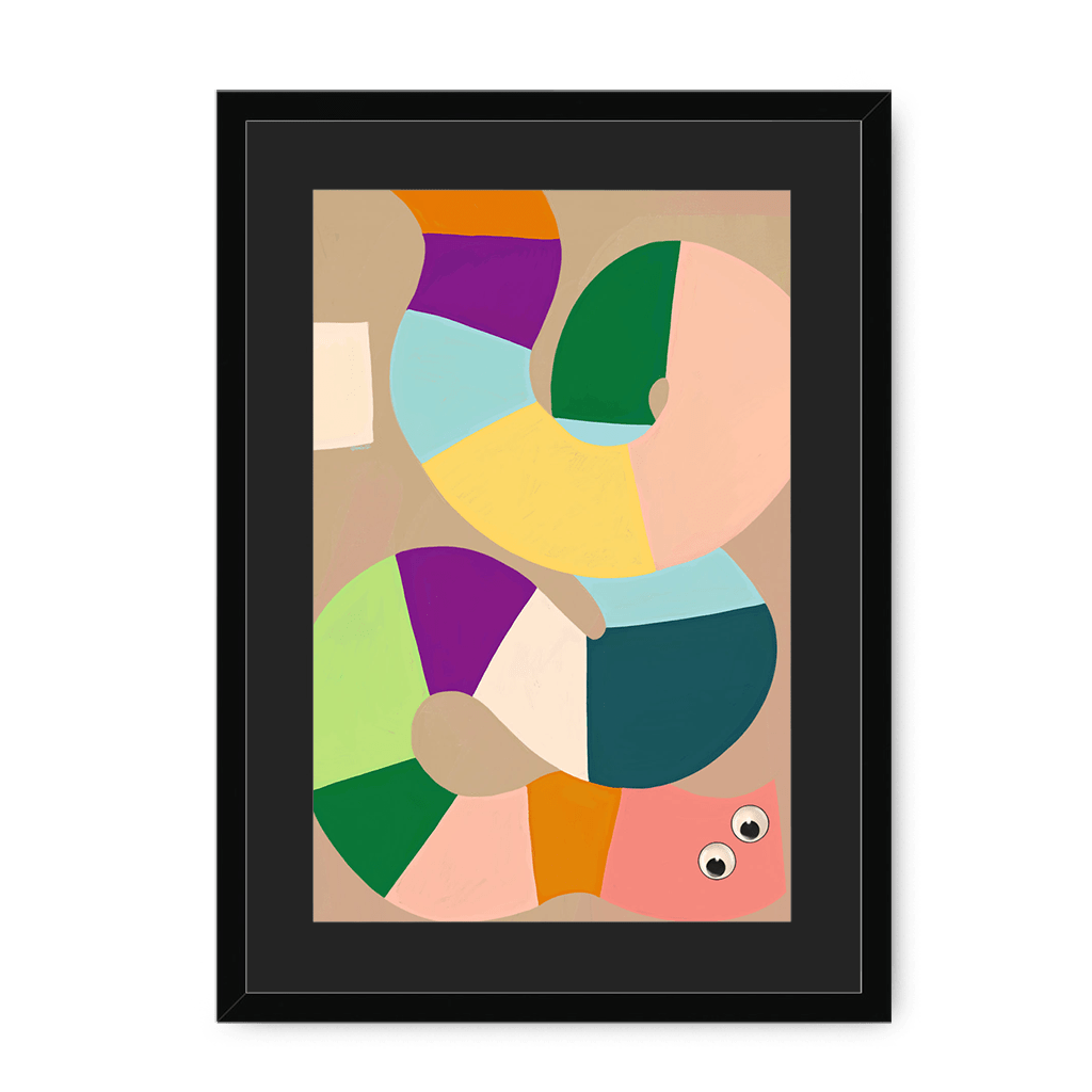 Jellysnakes Waldmeister Framed Print Jellysnakes A3 (297 X 420 mm) / Black / Black Mount Framed Print