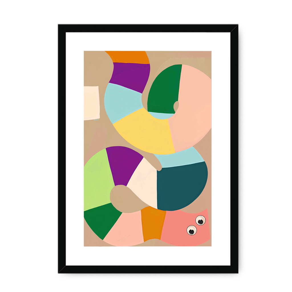 Jellysnakes Waldmeister Framed Print Jellysnakes A3 (297 X 420 mm) / Black / White Mount Framed Print