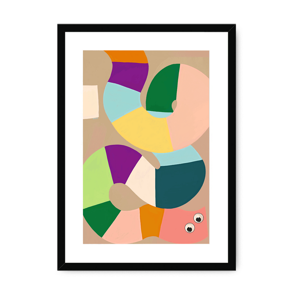 Jellysnakes Waldmeister Framed Print Jellysnakes A3 (297 X 420 mm) / Black / White Mount Framed Print