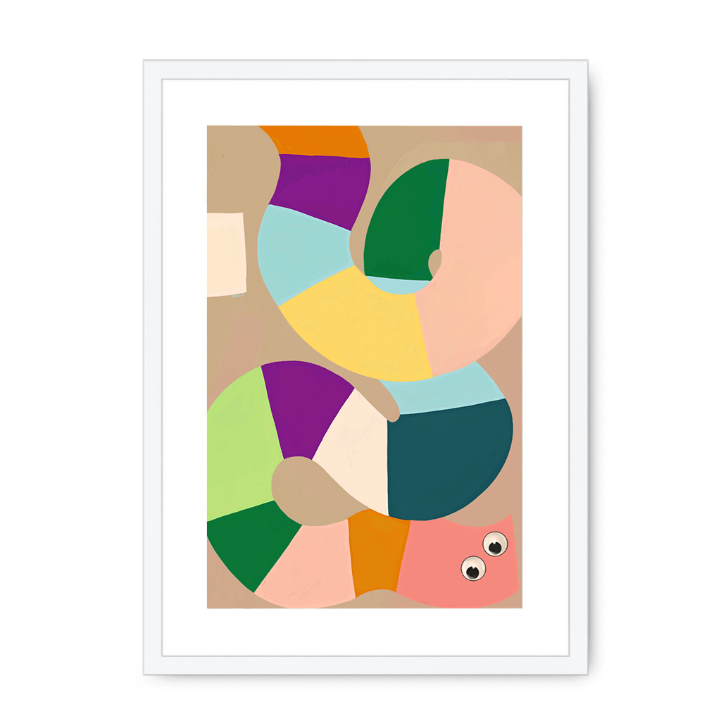 Jellysnakes Waldmeister Framed Print Jellysnakes A3 (297 X 420 mm) / White / White Mount Framed Print