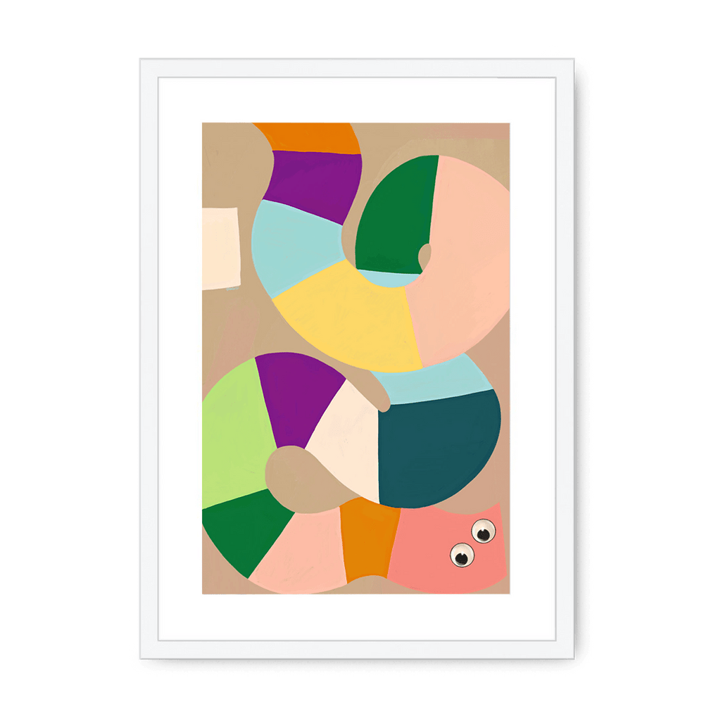 Jellysnakes Waldmeister Framed Print Jellysnakes A3 (297 X 420 mm) / White / White Mount Framed Print