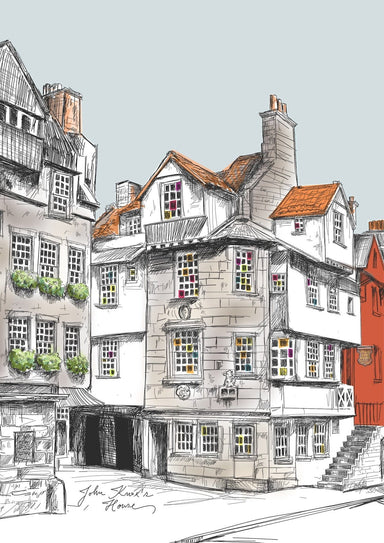 John Knox House Edinburgh Matte Art Print Essential Edinburgh Art Print